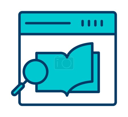 Illustration for Simple Research Book icon, vector illustration - Royalty Free Image