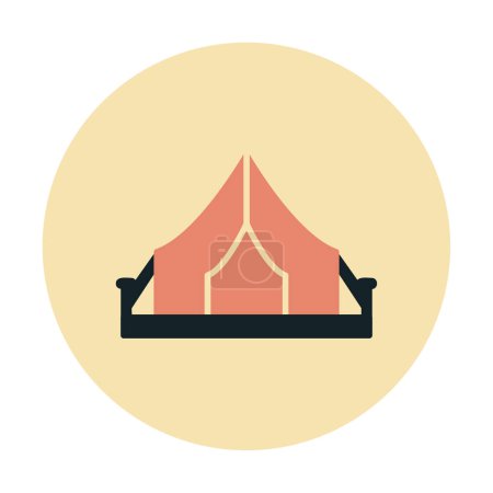 Illustration for Camping Tent icon vector illustration - Royalty Free Image