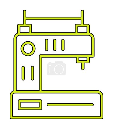 Ilustración de Máquina de coser simple icono de vector web - Imagen libre de derechos