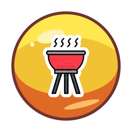Illustration for Barbecue. web icon simple illustration - Royalty Free Image