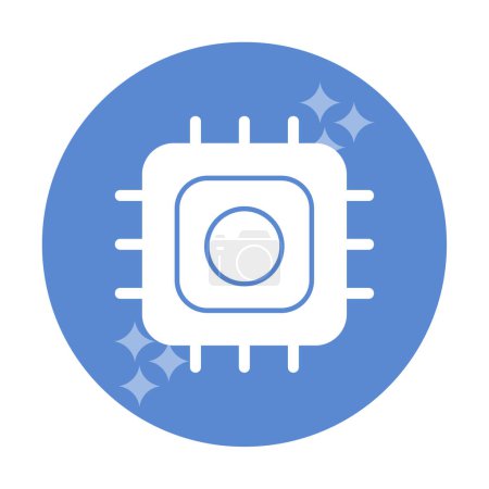 Illustration for Vector illustration of Processor modern icon - Royalty Free Image