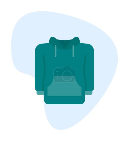 Illustration for Simple hoodie icon, vector illustration - Royalty Free Image
