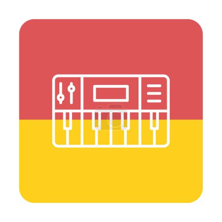 Illustration for Synthesizer icon vector illustration design - Royalty Free Image