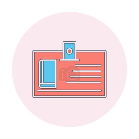 Illustration for Library card web icon, vector illustration - Royalty Free Image