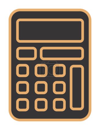Illustration for Calculator icon vector illustration on white background - Royalty Free Image
