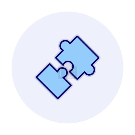 Illustration for Puzzle icon isolated. business vector illustration design template - Royalty Free Image