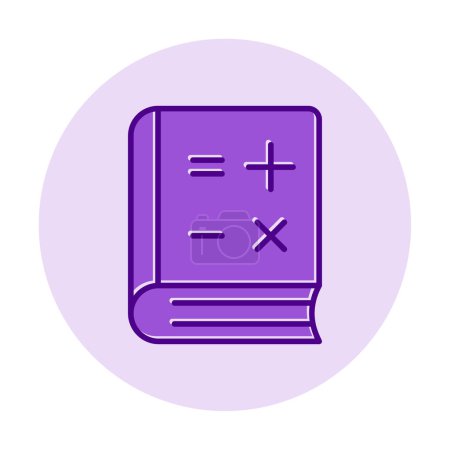 Ilustración de Matemáticas libro vector ilustración, icono elemento fondo - Imagen libre de derechos
