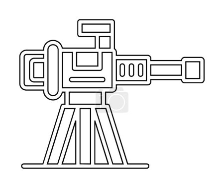Machine gun icon vector illustration