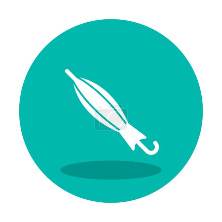 Illustration for Closed Umbrella web icon, vector illustration - Royalty Free Image