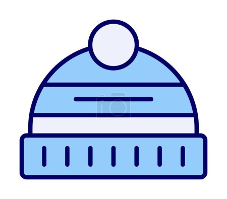 Ilustración de Ilustración vectorial del icono del sombrero de invierno - Imagen libre de derechos