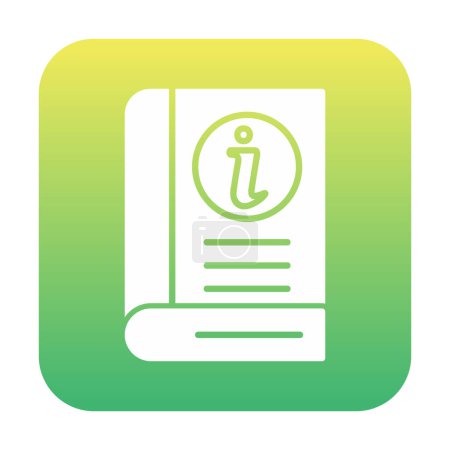 Illustration for Information Book icon. file icon. vector illustration - Royalty Free Image