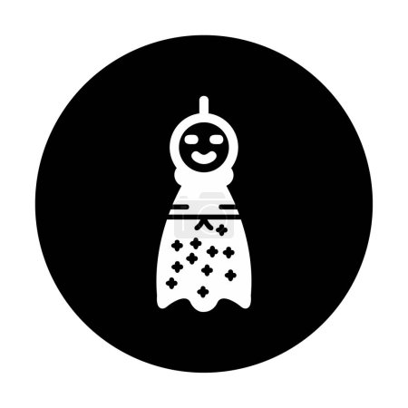 Ilustración de Icono de Teru Teru Bozu, ilustración vectorial - Imagen libre de derechos