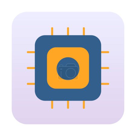 Illustration for Vector illustration of Processor modern icon - Royalty Free Image