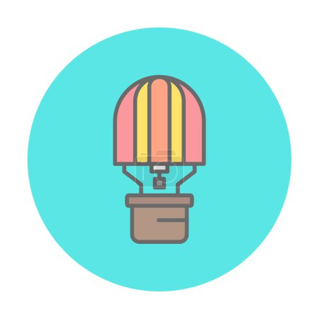 Ilustración de Simple globo de aire caliente icono, vector de ilustración - Imagen libre de derechos