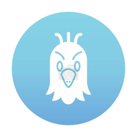 Téléchargez les illustrations : Élégant perroquet tête logo vecteur illustration design - en licence libre de droit