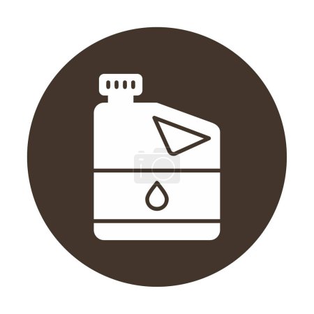 Illustration for Oil barrel vector flat color icon - Royalty Free Image