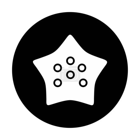Foto de Estrella de mar icono plano vector ilustración - Imagen libre de derechos