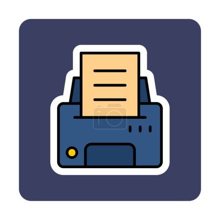Ilustración de Icono de la impresora vector ilustración - Imagen libre de derechos