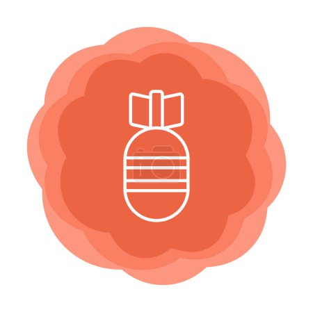 Illustration for Air Bomb web icon, vector illustration - Royalty Free Image