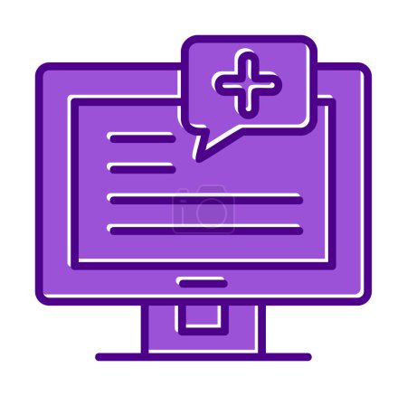 Illustration for Simple Medical Notification icon, vector illustration - Royalty Free Image