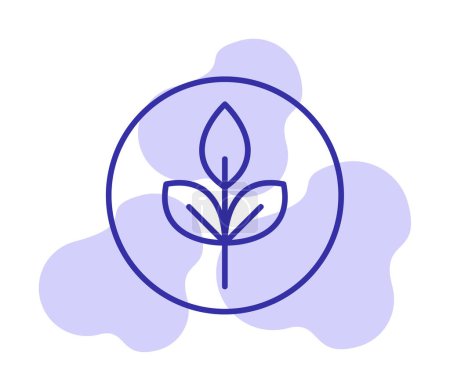 Illustration for Vector illustration of leaf logo design. Ecology concept - Royalty Free Image