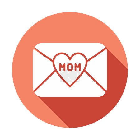 Illustration for Mail mom icon, vector illustration - Royalty Free Image