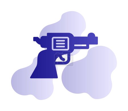 Ilustración de Pistola icono vector ilustración - Imagen libre de derechos