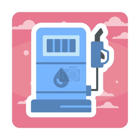 Illustration for Refuel vector icon vector illustration - Royalty Free Image