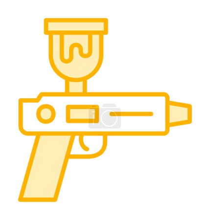 pistola de pulverización icono vector ilustración