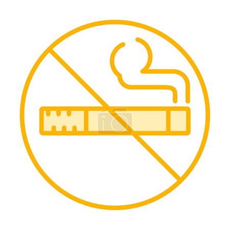 Illustration for Simple no smoking icon, vector illustration - Royalty Free Image