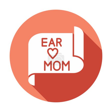Téléchargez les photos : Bannière avec cher texte maman avec coeur - en image libre de droit