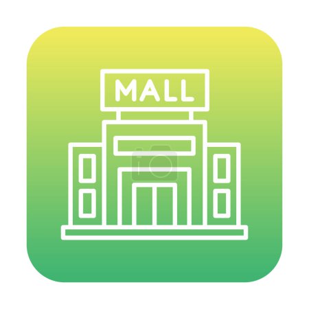 Illustration for Shopping Mall web icon, vector illustration - Royalty Free Image