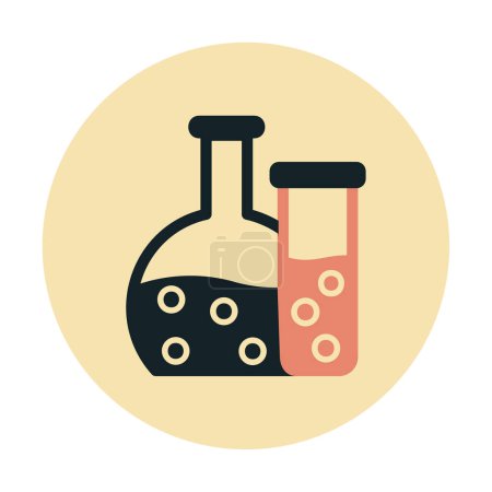 Illustration for Flask web icon, vector illustration - Royalty Free Image