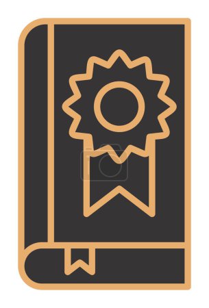 Illustration for Book Medal icon, vector illustration - Royalty Free Image