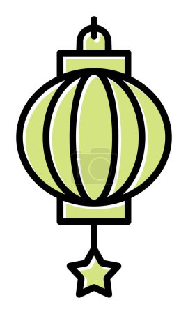 Photo for Chinese lantern icon, vector illustration - Royalty Free Image
