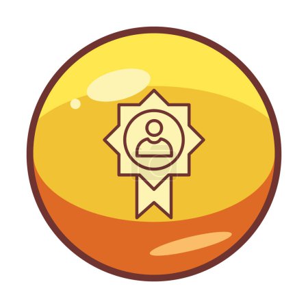 Illustration for Achievement, award, medal icon, vector illustration - Royalty Free Image
