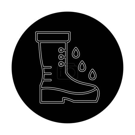 Illustration for Simple Rainboot icon, vector illustration - Royalty Free Image