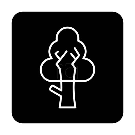 Illustration for Tree icon simple illustration - Royalty Free Image