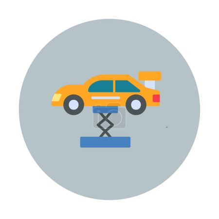 Ilustración de Icono de elevación del coche, ilustración del vector - Imagen libre de derechos