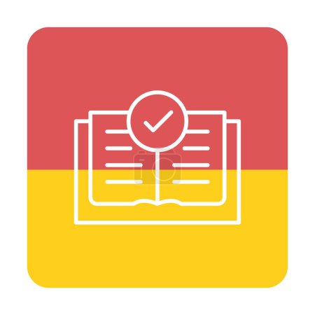 Illustration for Flat Open Book  icon vector  illustration - Royalty Free Image