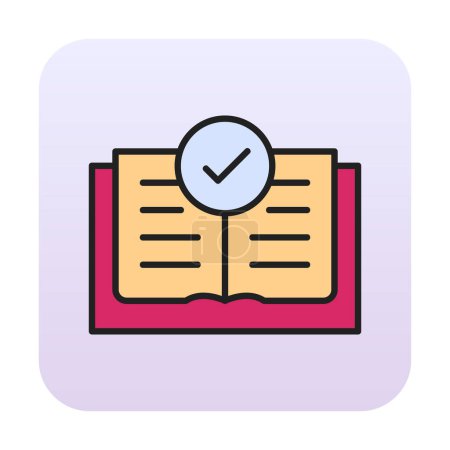 Illustration for Flat Open Book  icon vector  illustration - Royalty Free Image