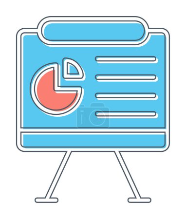 Illustration for Presentation Board icon, vector illustration - Royalty Free Image