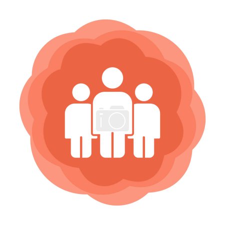 Illustration for Group of people flat style vector illustration - Royalty Free Image