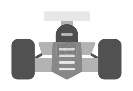 Illustration for Flat Racing car icon  vector illustration - Royalty Free Image
