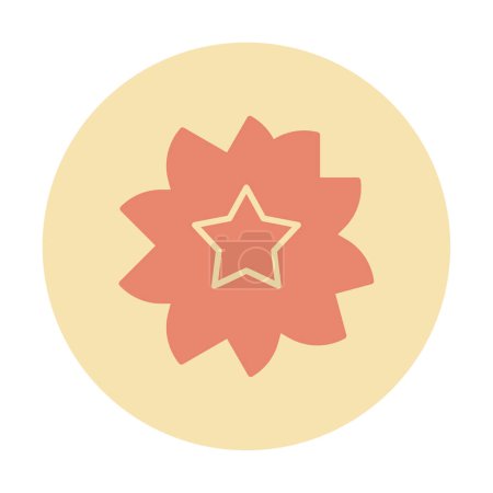 Ilustración de Icono de flor de sakura, ilustración vectorial - Imagen libre de derechos