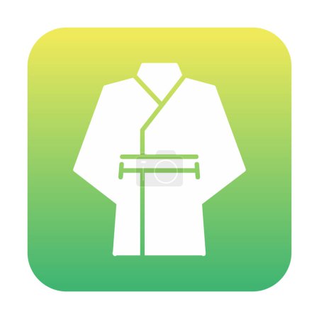Téléchargez les illustrations : Icône de contour kimono japonais. conception web de style linéaire. - en licence libre de droit