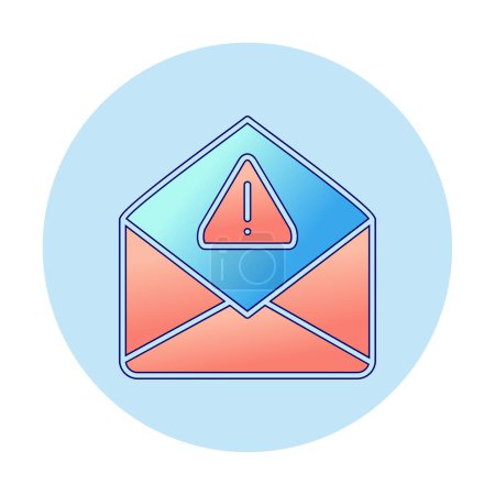 Illustration for Simple Spam letter icon, vector illustration - Royalty Free Image