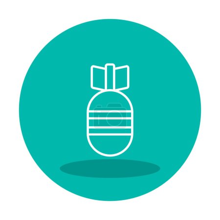 Illustration for Air Bomb web icon, vector illustration - Royalty Free Image