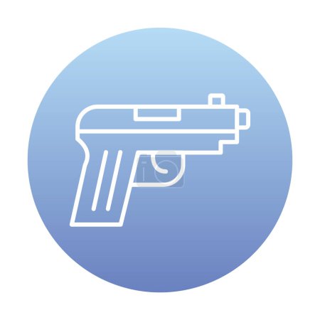 Illustration for Gun icon vector illustration - Royalty Free Image