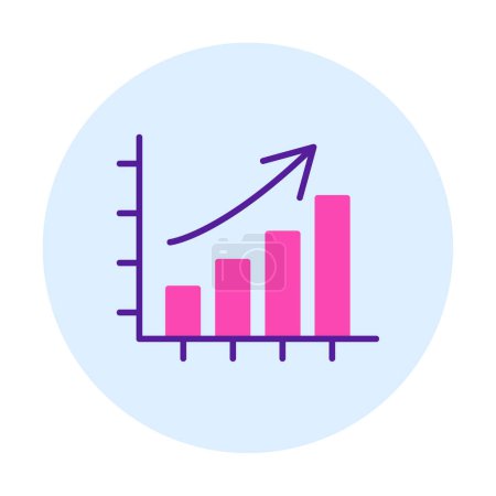 Ilustración de Gráfico de crecimiento, ilustración de vectores gráfico de barras - Imagen libre de derechos